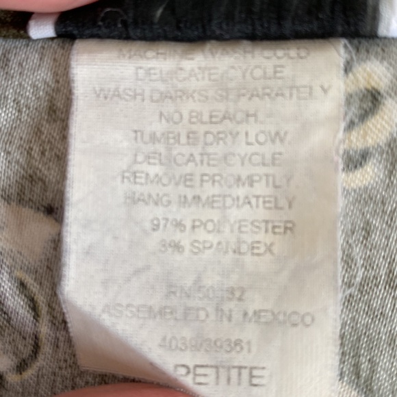 VTG BonWorth Equestrian Print Jacket. L/XL P. Green with Gold & Brown Print - Picture 6 of 11